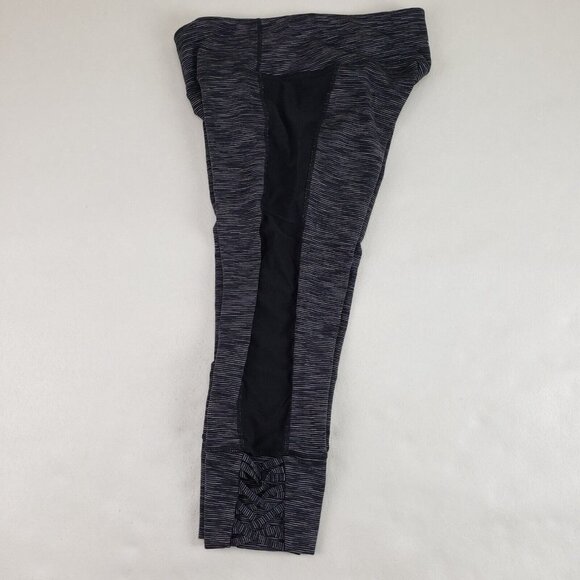 Athleta Mind Over Matter Crop Leggings Womens Small Space Dye Crisscross Capri - Picture 6 of 14